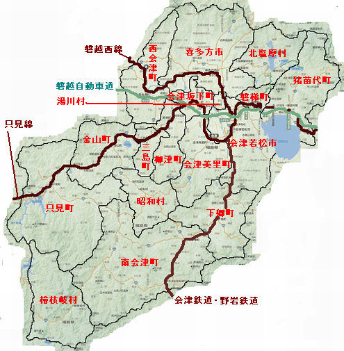 会津地図